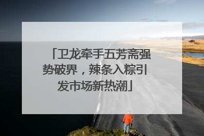 卫龙牵手五芳斋强势破界，辣条入粽引发市场新热潮