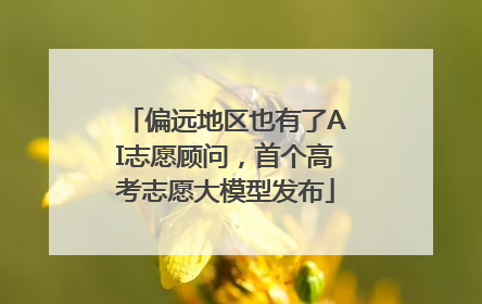 偏远地区也有了AI志愿顾问，首个高考志愿大模型发布