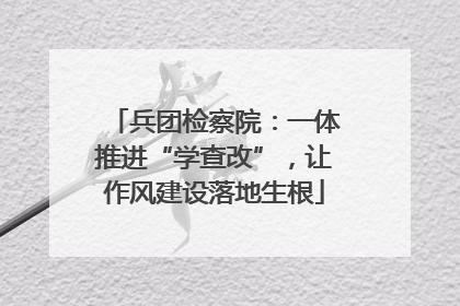 兵团检察院：一体推进“学查改”，让作风建设落地生根