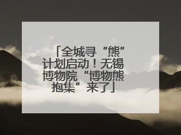 全城寻“熊”计划启动！无锡博物院“博物熊抱集”来了