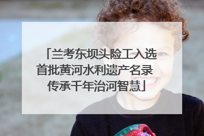 兰考东坝头险工入选首批黄河水利遗产名录 传承千年治河智慧