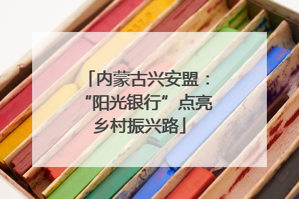内蒙古兴安盟：“阳光银行”点亮乡村振兴路