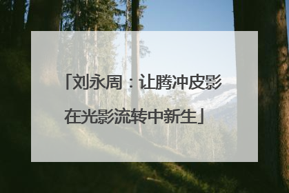 刘永周：让腾冲皮影在光影流转中新生