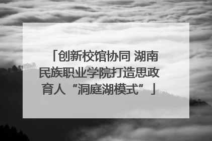创新校馆协同 湖南民族职业学院打造思政育人“洞庭湖模式”