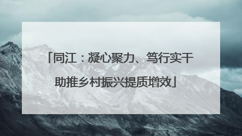 同江：凝心聚力、笃行实干 助推乡村振兴提质增效