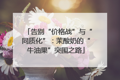 告别“价格战”与“同质化”：茉酸奶的“牛油果”突围之路