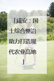咸安：国土综合整治助力打造现代农业高地
