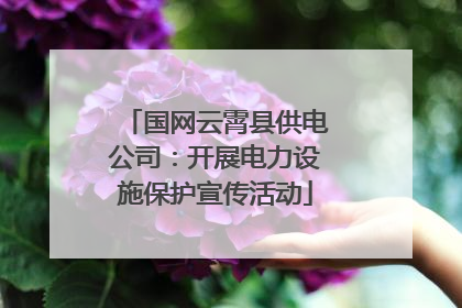 国网云霄县供电公司：开展电力设施保护宣传活动
