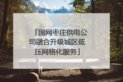 国网枣庄供电公司融合升级城区低压网格化服务
