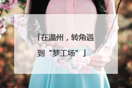 在温州，转角遇到“梦工场”