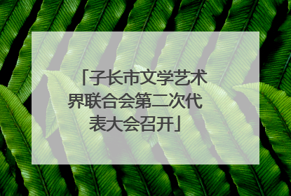 子长市文学艺术界联合会第二次代表大会召开