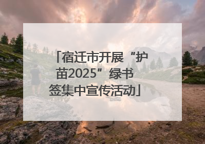 宿迁市开展“护苗2025”绿书签集中宣传活动
