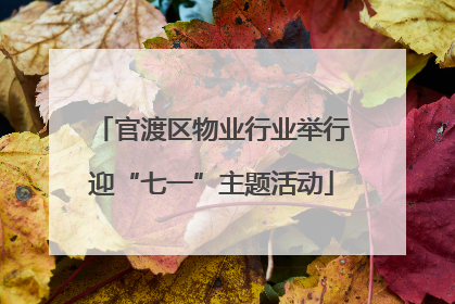 官渡区物业行业举行迎“七一”主题活动