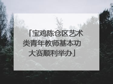 宝鸡陈仓区艺术类青年教师基本功大赛顺利举办
