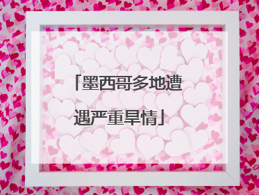 墨西哥多地遭遇严重旱情
