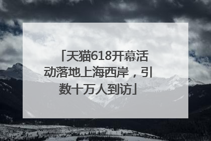 天猫618开幕活动落地上海西岸，引数十万人到访