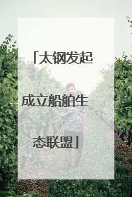 太钢发起成立船舶生态联盟