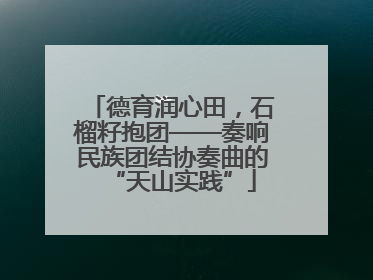 德育润心田，石榴籽抱团——奏响民族团结协奏曲的“天山实践”