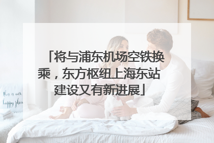 将与浦东机场空铁换乘，东方枢纽上海东站建设又有新进展