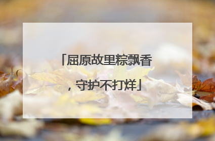 屈原故里粽飘香，守护不打烊