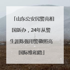 山东公安民警亮相国新办，24年从警生涯陈强用警徽照亮国际维和路
