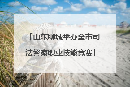 山东聊城举办全市司法警察职业技能竞赛