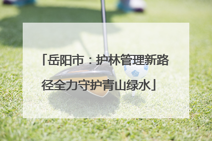 岳阳市：护林管理新路径全力守护青山绿水