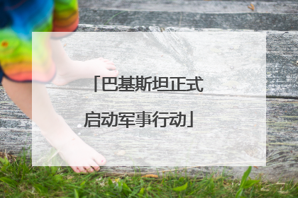 巴基斯坦正式启动军事行动