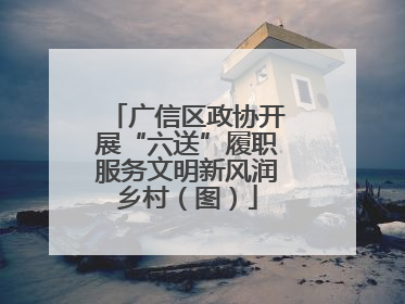 广信区政协开展“六送”履职服务文明新风润乡村（图）