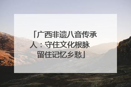 广西非遗八音传承人：守住文化根脉 留住记忆乡愁