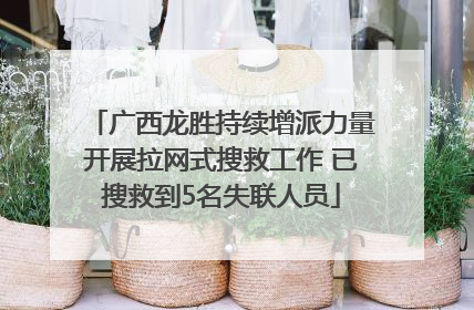 广西龙胜持续增派力量开展拉网式搜救工作 已搜救到5名失联人员