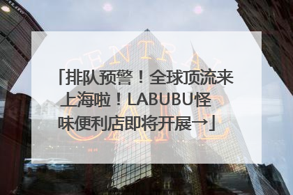 排队预警！全球顶流来上海啦！LABUBU怪味便利店即将开展→