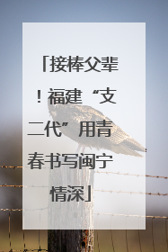 接棒父辈！福建“支二代”用青春书写闽宁情深