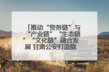 推动“警务链”与“产业链”“生态链”“文化链”融合发展 甘肃公安打造陇原旅游警务品牌