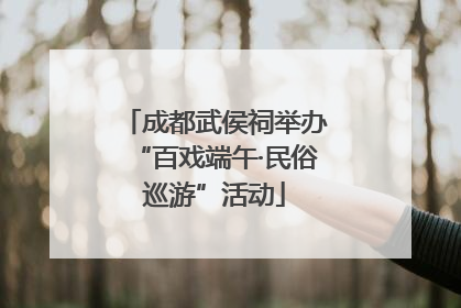 成都武侯祠举办“百戏端午·民俗巡游”活动