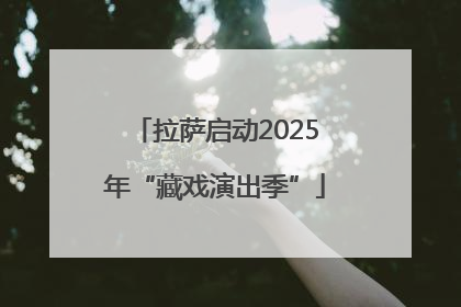 拉萨启动2025年“藏戏演出季”