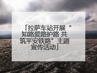 拉萨车站开展“知路爱路护路 共筑平安铁路”主题宣传活动