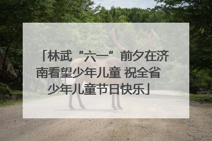 林武“六一”前夕在济南看望少年儿童 祝全省少年儿童节日快乐