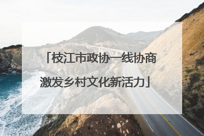 枝江市政协一线协商激发乡村文化新活力