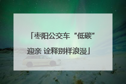 枣阳公交车“低碳”迎亲 诠释别样浪漫