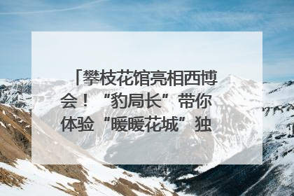 攀枝花馆亮相西博会！“豹局长”带你体验“暖暖花城”独特魅力｜西博视界