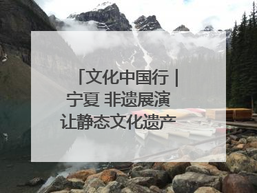 文化中国行｜宁夏 非遗展演让静态文化遗产“活”起来
