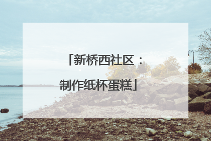 新桥西社区：制作纸杯蛋糕