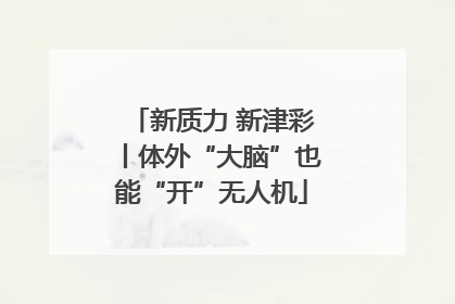新质力 新津彩丨体外“大脑”也能“开”无人机