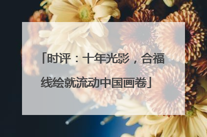 时评：十年光影，合福线绘就流动中国画卷