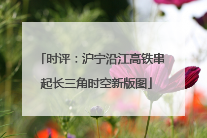 时评：沪宁沿江高铁串起长三角时空新版图