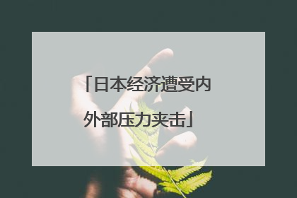 日本经济遭受内外部压力夹击