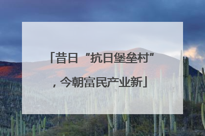 昔日“抗日堡垒村”，今朝富民产业新