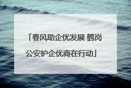 春风助企优发展 鹤岗公安护企优商在行动