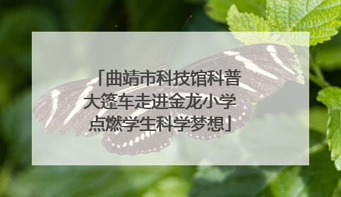曲靖市科技馆科普大篷车走进金龙小学点燃学生科学梦想